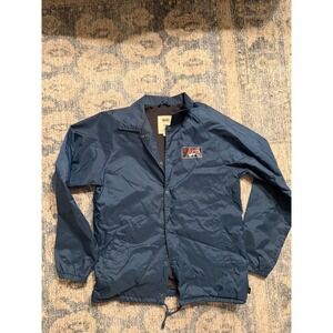 Vans Off The Wall Classic Windbreaker Blue Medium Excellent Condition
